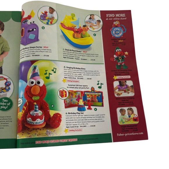 Fisher-Price Holiday Rare 2008 Shop-At-Home Catalog with Little People & More! - Picture 3 of 5